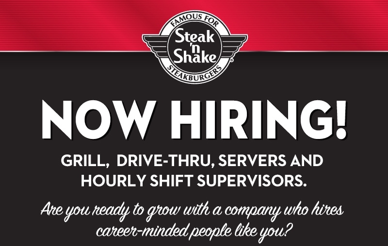 Job Opportunity: Steak n’ Shake (Apopka-Vineland location)