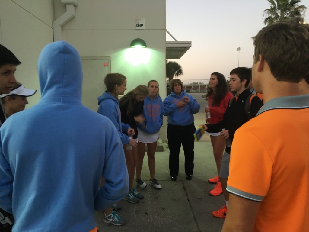 CIRCLE UP: Boone tennis plans for next weeks game after their victory over East River 