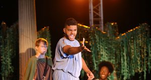 Student performs for A Midsummer Night's Dream