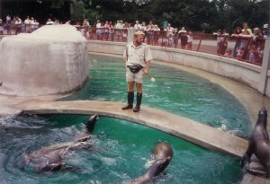 Mr. Giles in sea lion pool