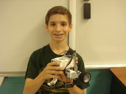 Christian with his robot