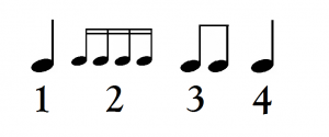 Sixteenth note example 2