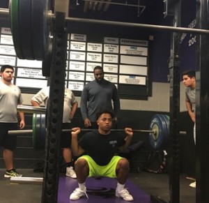 Renaldo lifting 245 lbs.