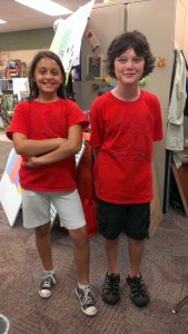 Victoria and Liam  were on the Battle of the Book team