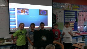 We designed Power Points,so we could teach the rest of the class about Space